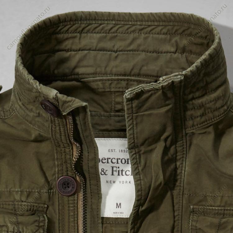 Винтажная легкая куртка Abercrombie & Fitch, (washed) олива купить