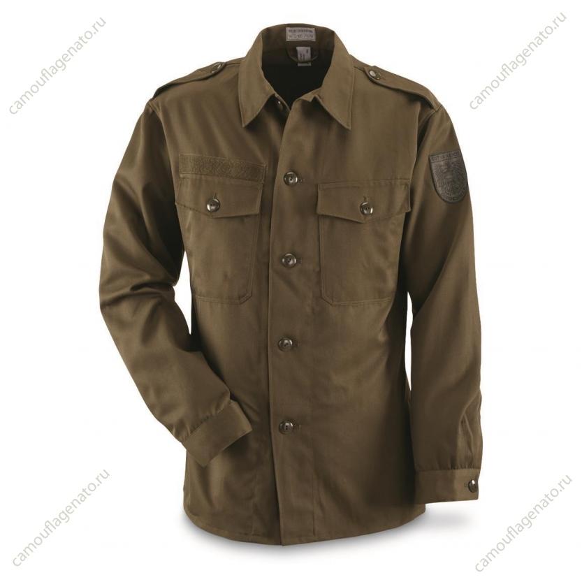 Рубашка плотная T75 с длинным рукавом Австрия олива купить