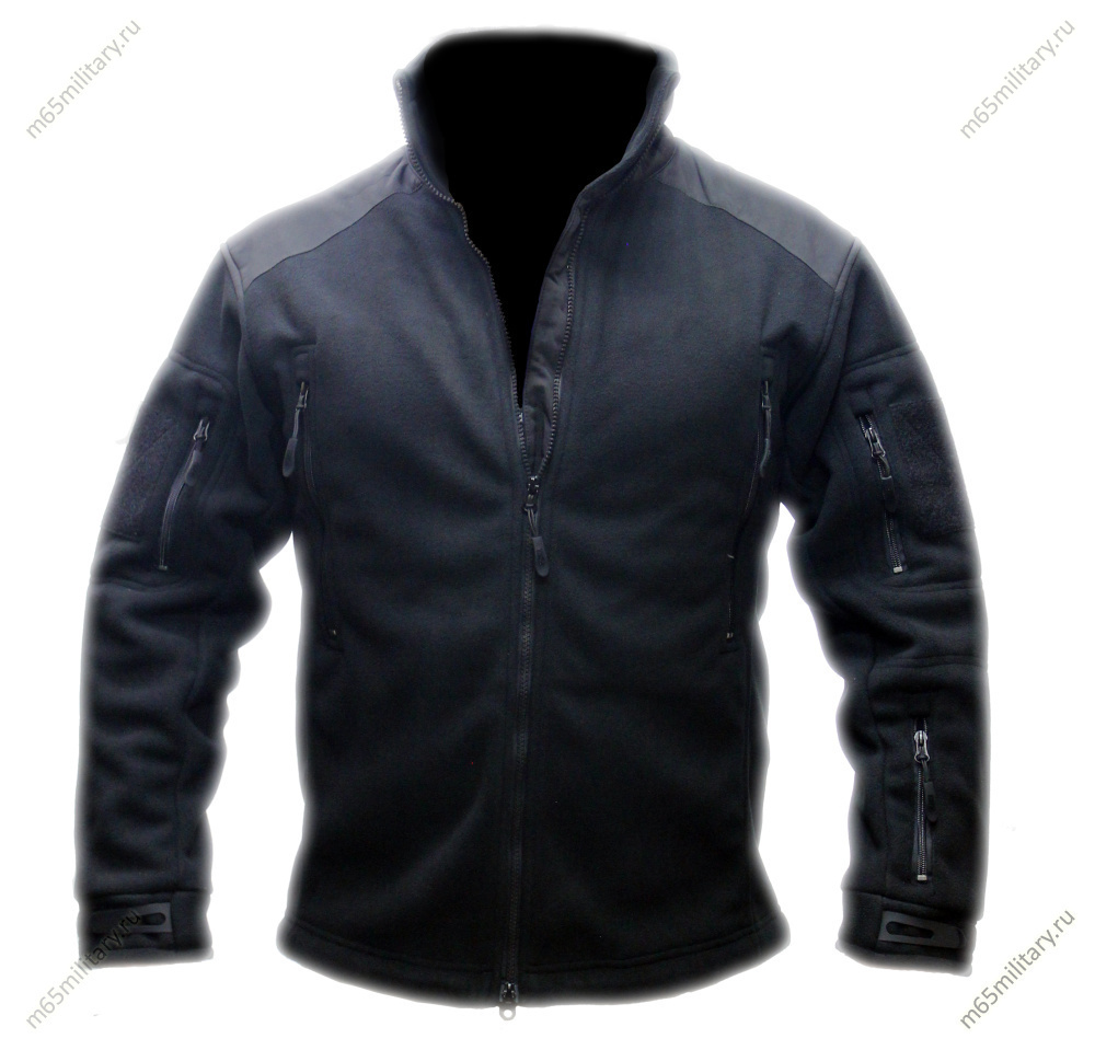 Куртка-толстовка флисовая 7.26, черная купить