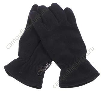 Флисовые перчатки Германия, Tinsulate  черные купить