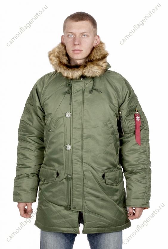 Куртка Аляска Альфа N-3B PARKA  Оливковая купить