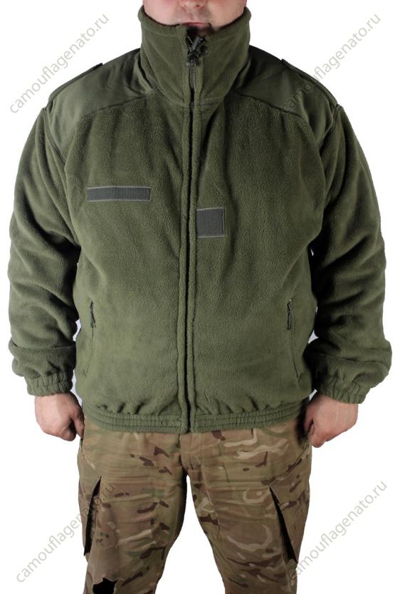 Куртка-толстовка флисовая, Франция олива купить
