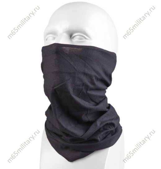 Бафф (шапка, маска, шарф, балаклава) черный, 100% спандекс купить